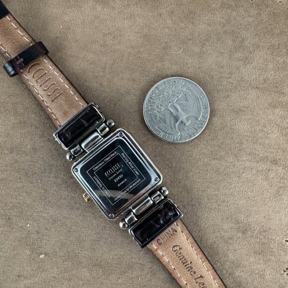 Vintage Ecclissi Sterling Silver Western Watch Turquoise Face - Picture 7 of 8